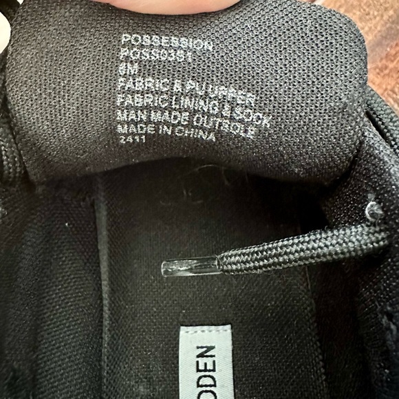 Steve Madden Possession Black Sneakers - Picture 6 of 7